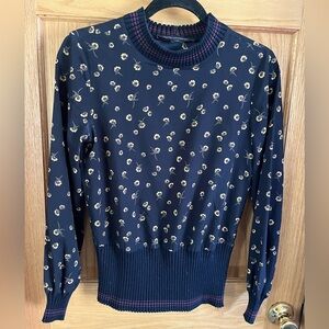 French Connection Navy Floral Sweater